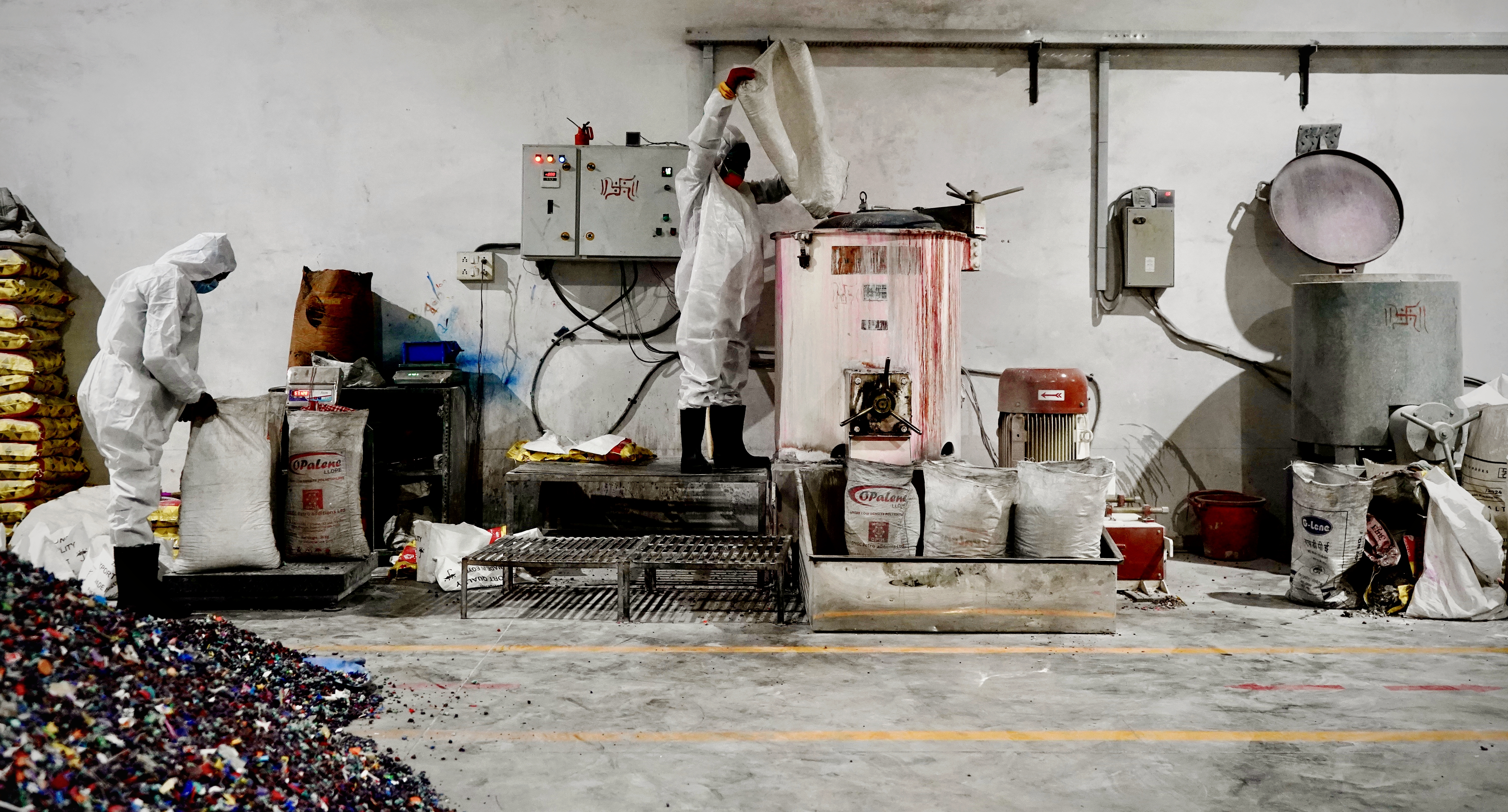 Ashok Traders Worker Operating Manufacturing Machinery