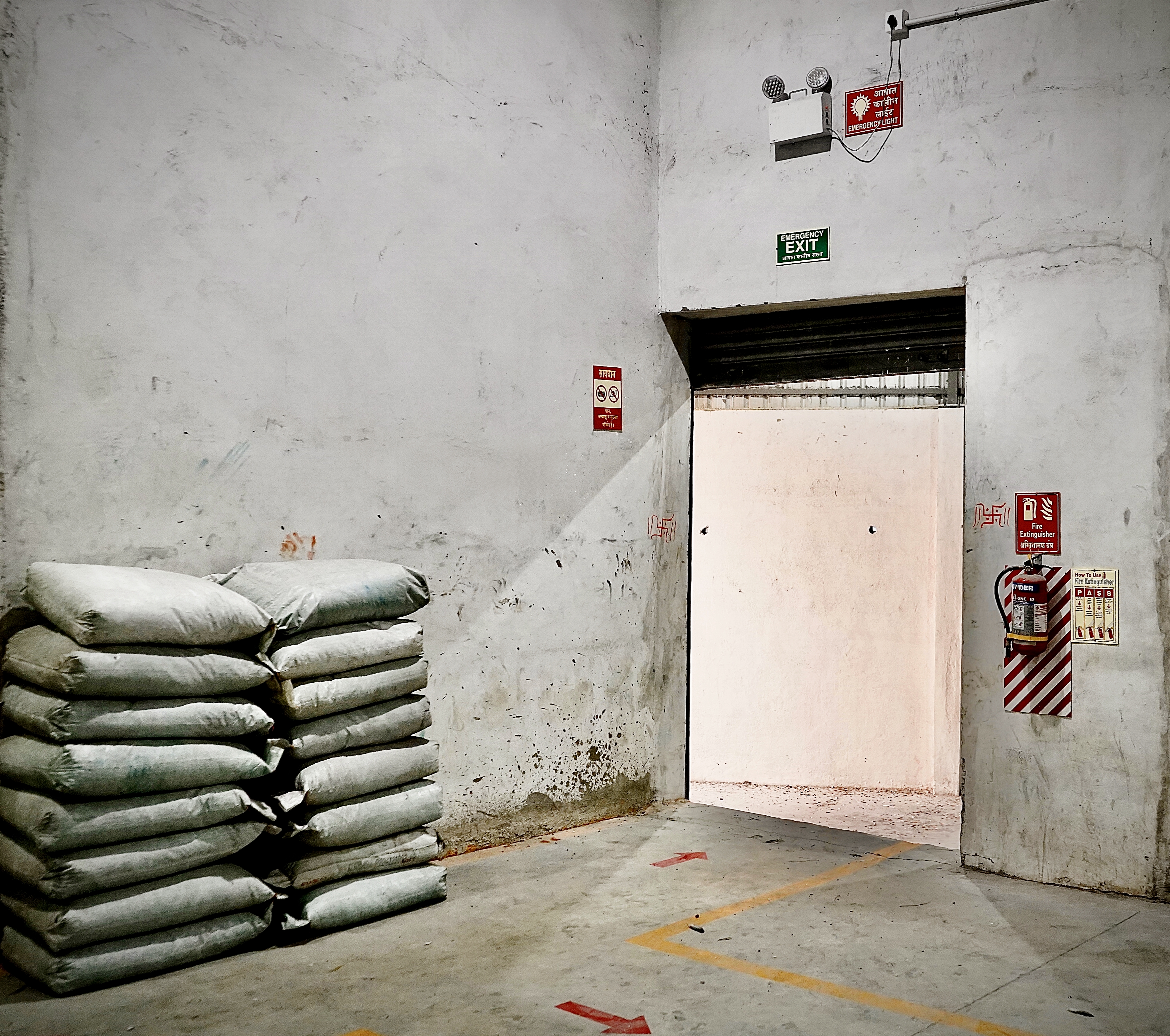 Storage Room with Plastic Granules Bags at Ashok Traders